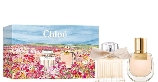 CHLOE 2 *20ML EAU DE PARFUM SPRAY SET FOR WOMEN: CHLOE SIGNATURE 0.67 EAU DE PARFUM SPRAY + CHLOE NOMADE  0.67 EAU DE PARFUM SPRAY