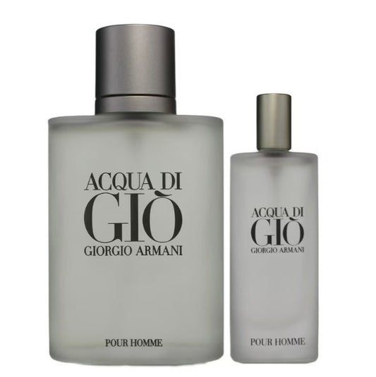 ACQUA DI GIO 2 PCS SET: 3.3 EAU DE TOILETTE SPRAY + 1 OZ EAU DE TOILETTE SPRAY