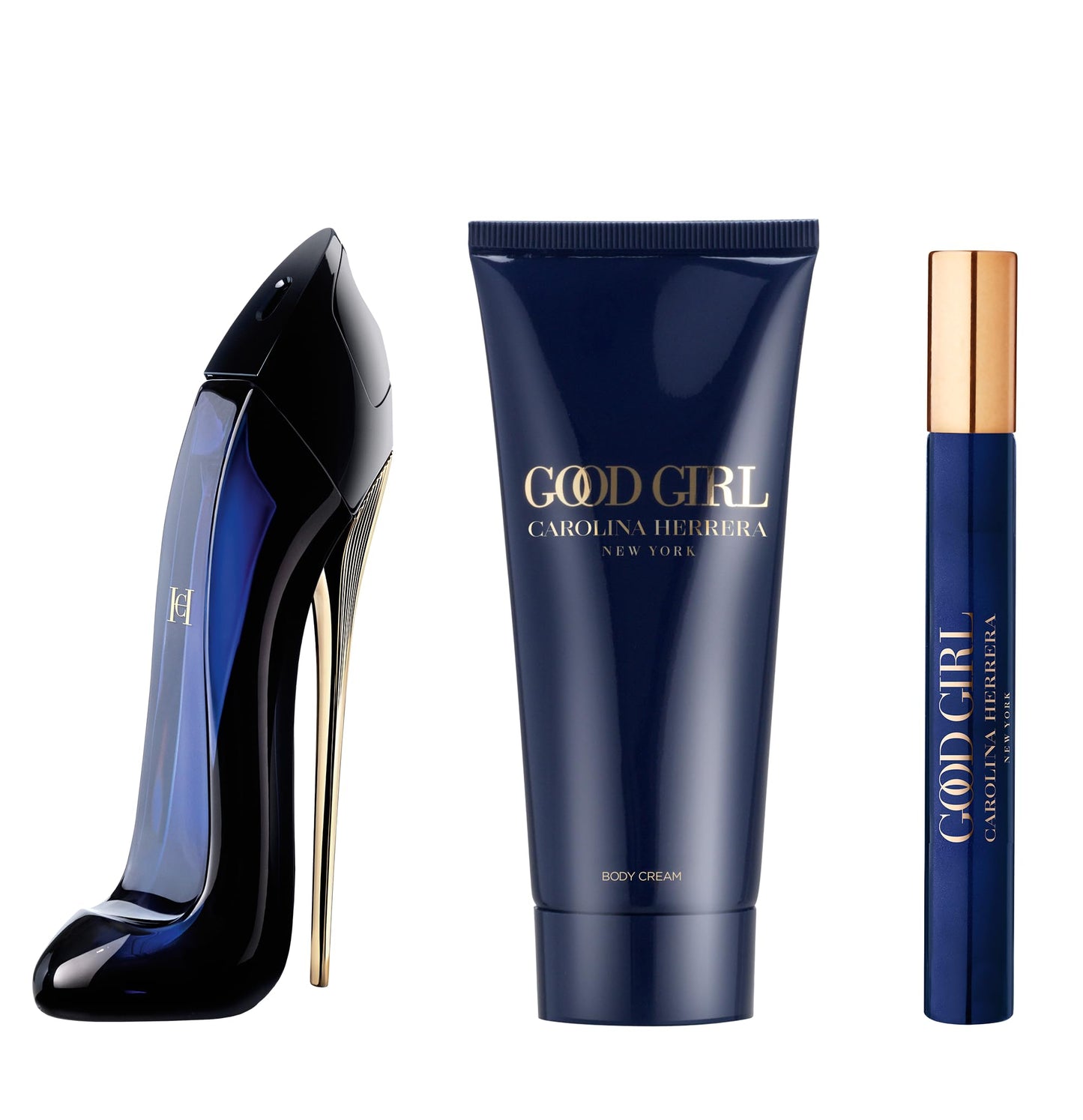 CAROLINA HERRERA GOOD GIRL 3 PCS SET: 2.7 EAU DE PARFUM SPRAY + 0.34 EAU DE PARFUM SPRAY + 3.4 BODY LOTION