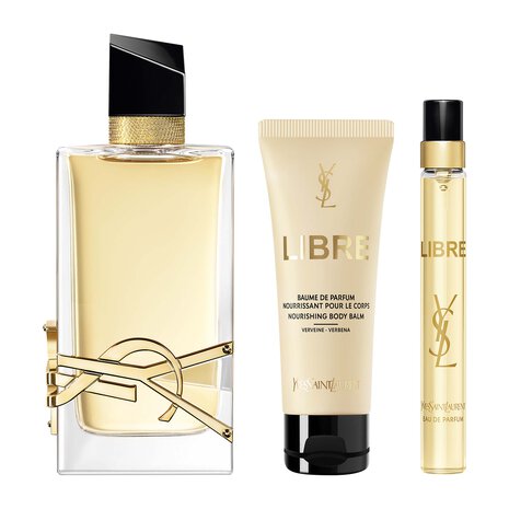 YSL LIBRE 3 PCS SET FOR WOMEN: 1.6 EAU DE PARFUM SPRAY + 0.33 EAU DE PARFUM SPRAY + 1.6 BODY BALM