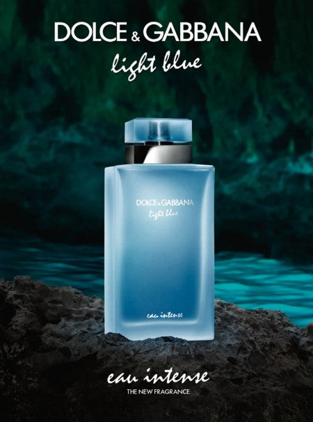 DOLCE & GABBANA LIGHT BLUE EAU INTENSE 3.3 EAU DE PARFUM SPRAY FOR WOMEN