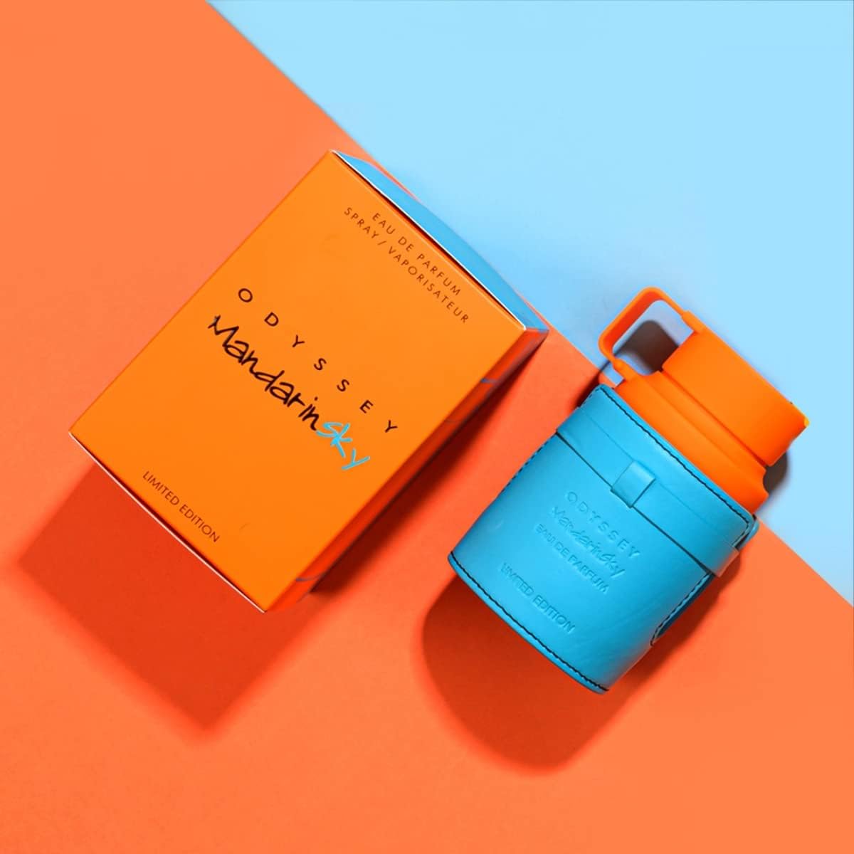 ARMAF ODYSSEY MANDARIN SKY 4 PCS SET FOR MEN: 3.4 EAU DE PARFUM SPRAY + 3.4 SHOWER GEL + 1.7 BODY SPRAY + 8.4 SHAMPOO