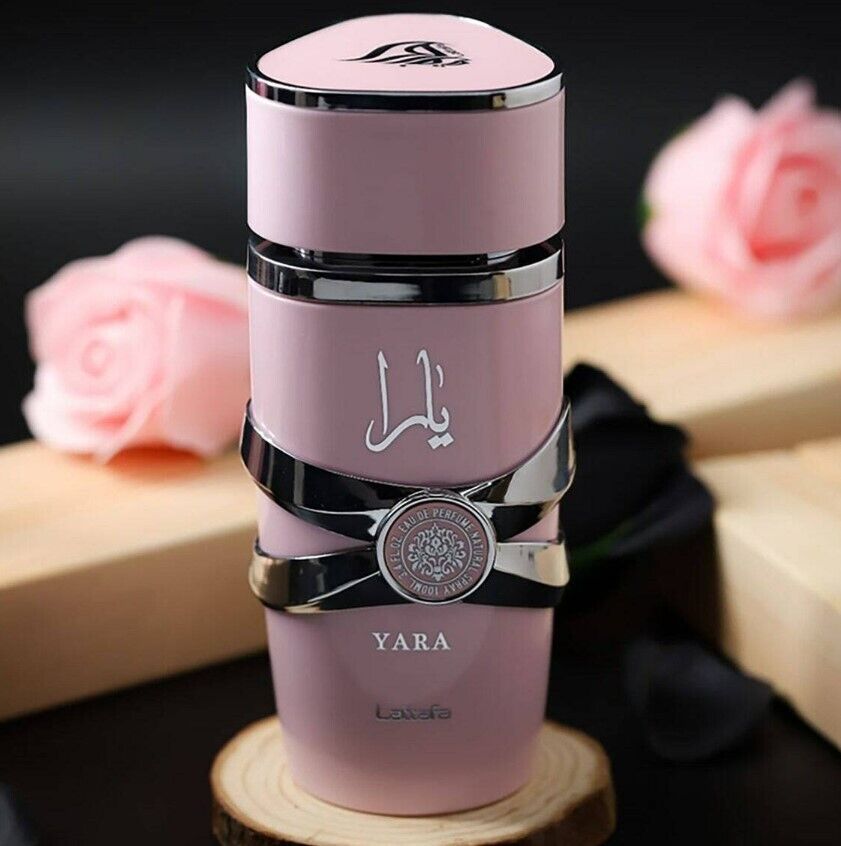 LATTAFA YARA 2 PCS SET FOR WOMEN: YARA 3.4 EAU DE PARFUM SPRAY + YARA CANDY 3.4 EAU DE PARFUM SPRAY